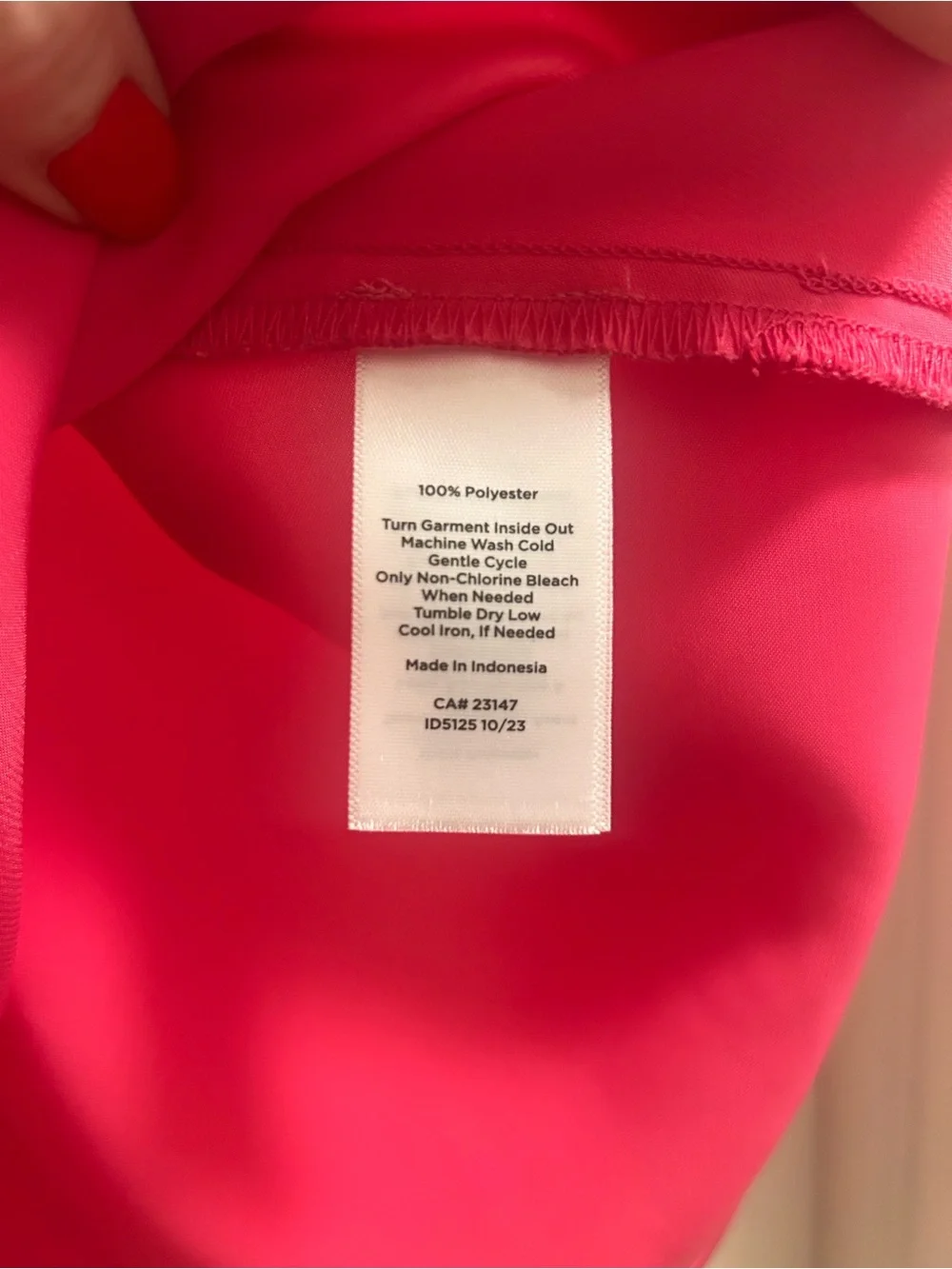 Talbots Hot Pink Satin A-Line Skirt